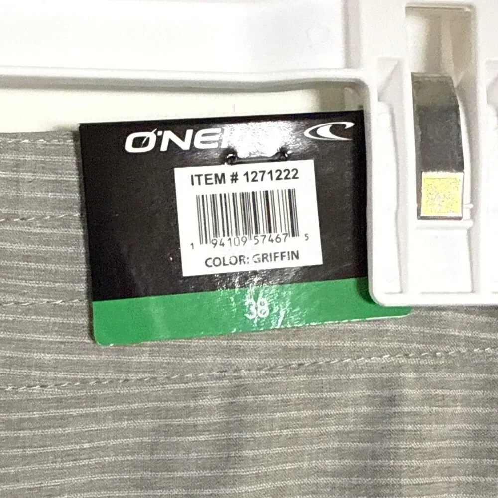 O'Neill Men's Crossover Hybrid Shorts Size 38 Gray Quick Dry Chino NWT - Picture 3 of 9